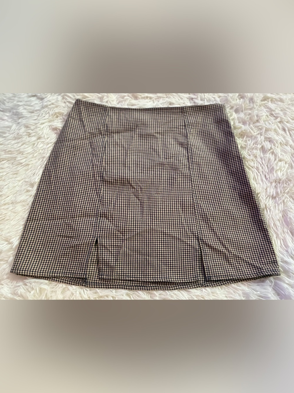 Urban Outfitters Clueless Dark Academia Preppy Fall 90s Houndstooth Mini Skirt M
